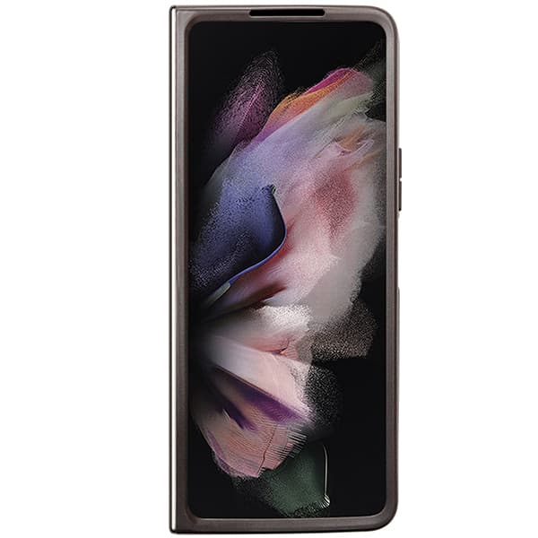 Guess Læder 4G Triangle Strass Etui til Galaxy Z Fold5, brun/brun