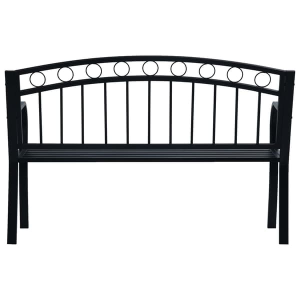 vidaXL havebænk 125 cm sort stål