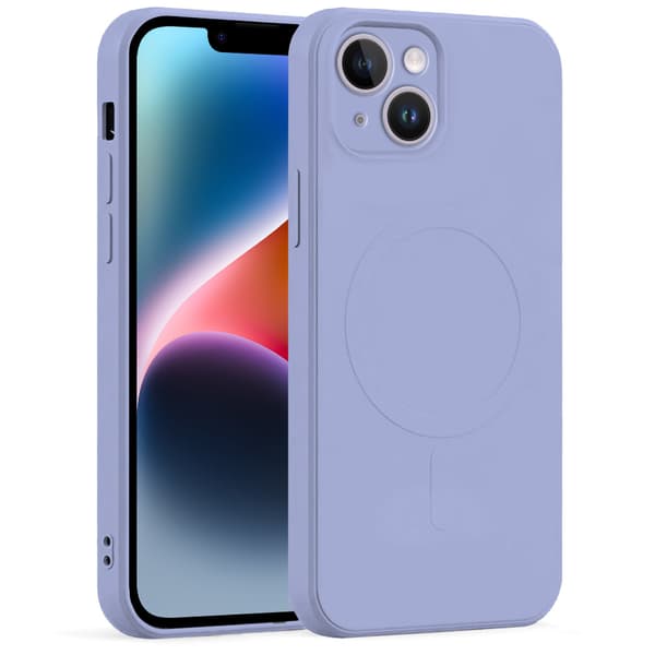 Silikon Mag-skal till iPhone 14 Plus, Lila