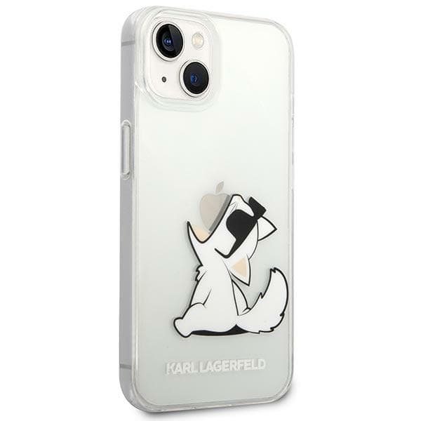 Karl Lagerfeld Choupette Fun-skal till iPhone 14 Plus, klart/transparent