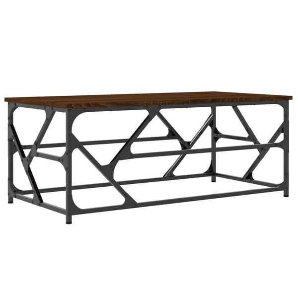 vidaXL sofabord brunt egetræ 100x50x40 cm
