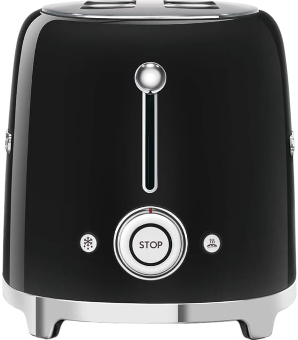Smeg 50\' Style Black TSF01BLEU brödrost