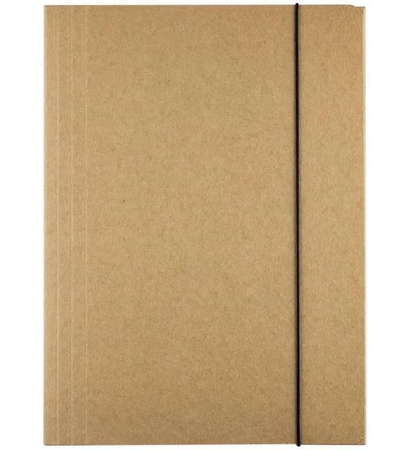 Mappe med elastik A4 GR-442E natur (10 stk.)
