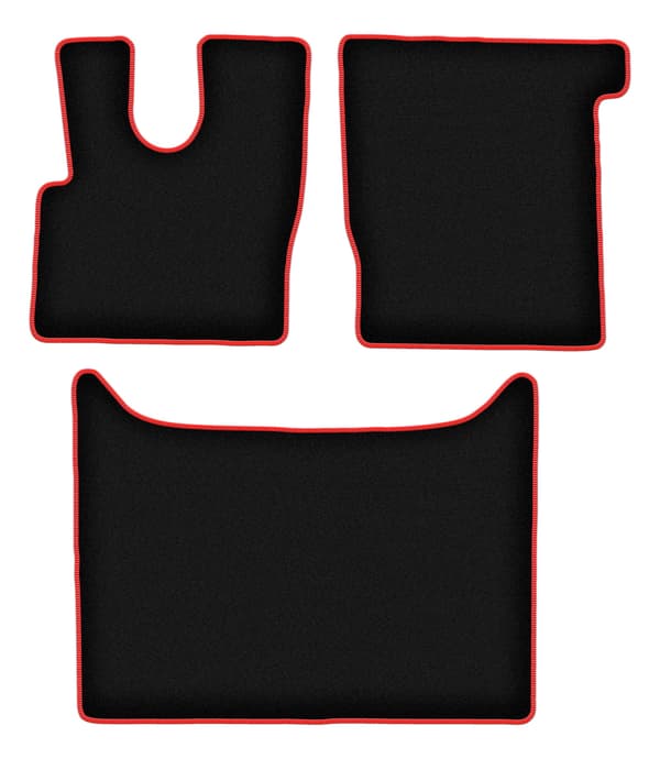 Velourmåtter med rød kant til: Daf XF 106 Automatic (2017)