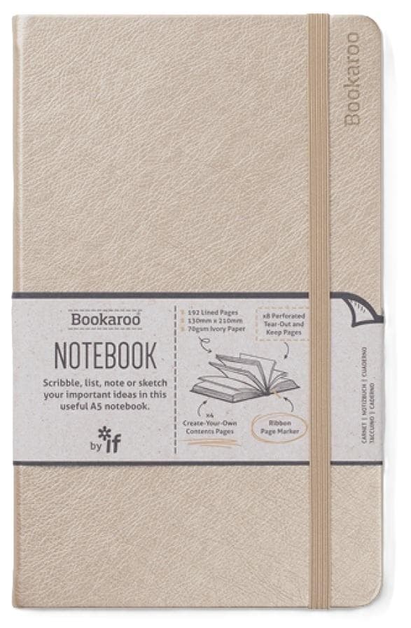 Bookaroo Notesbog A5 - Guld