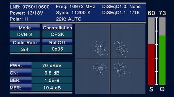 SATLINK WS6980 DVB-S2/T2/C KOMBINERET SIGNALMÅLER