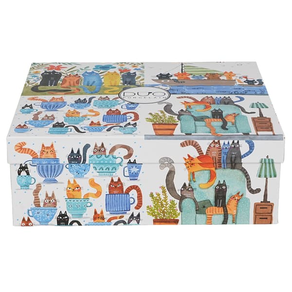 Set med 4 Cat World-muggar 4x 360 ml