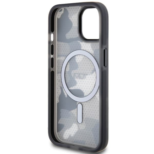 Tumi Frosted Camo Print MagSafe-etui til iPhone 15, sort