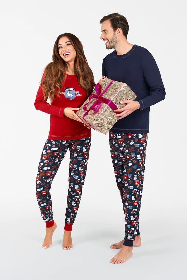 Makala dampyjamas långärmad, långbyxor XL