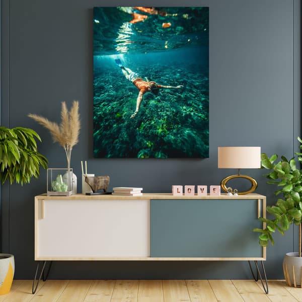 Canvastaulu Ihmiset Sukellus 80x120 cm