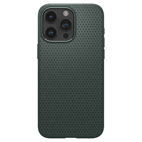 Spigen Liquid Air-cover til iPhone 15 Pro Max, grøn/abyssgrøn