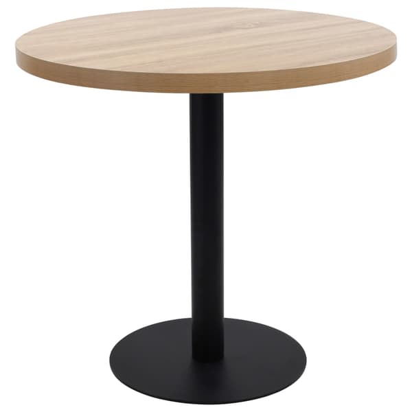 vidaXL bistrobord lysebrunt 80 cm MDF
