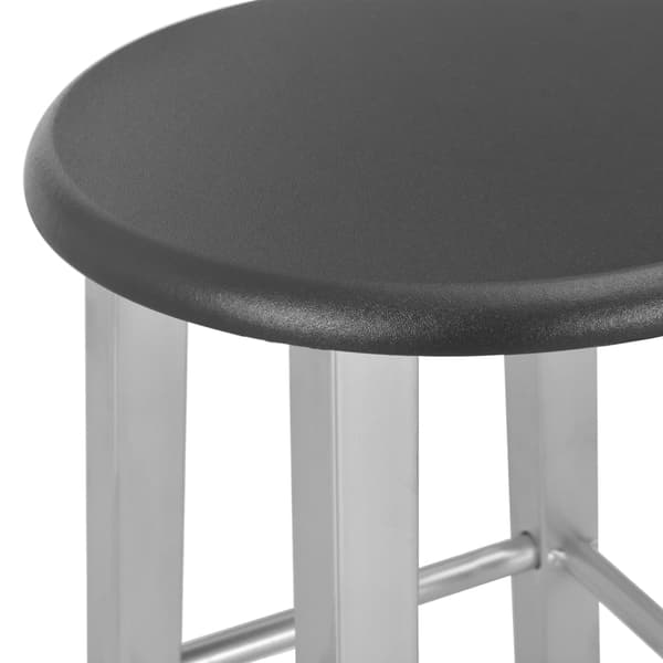 vidaXL Barstolar, set om 2, silver, MDF