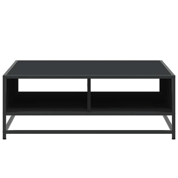 vidaXL sofabord, sort, 80x80x30 cm, træbaseret materiale