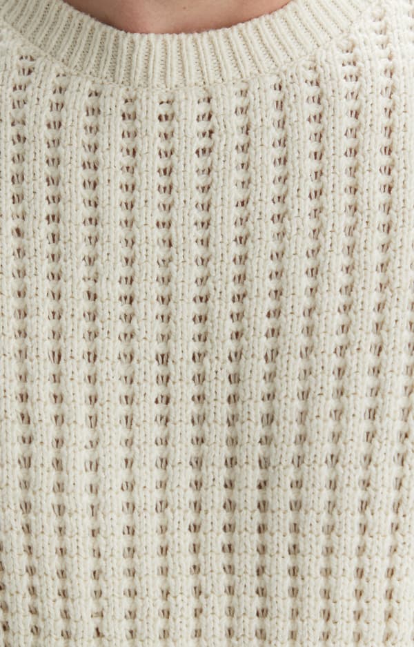 XXL Struktureret Vævet Sweater