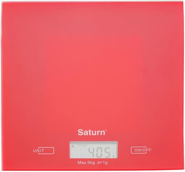 Saturn ST-KS7810 punainen keittiövaaka