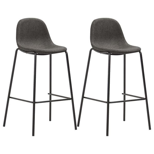 vidaXL 3-delat barset tyg mörkgrå