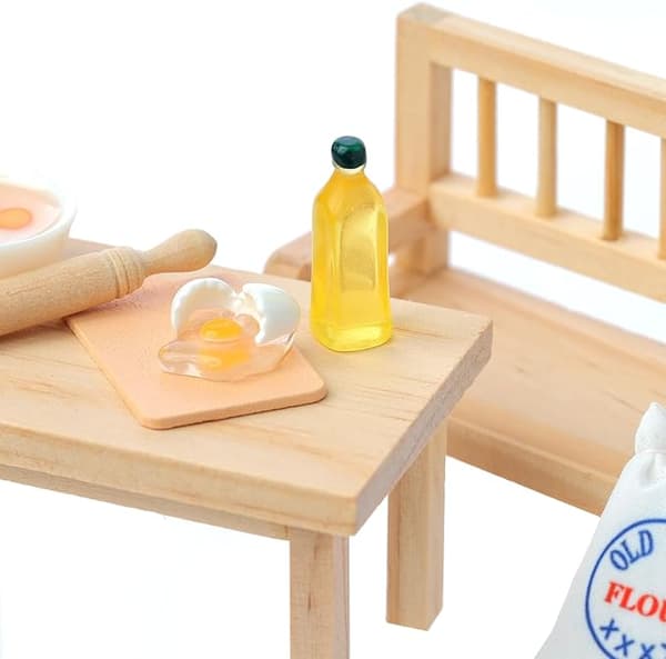 Miniatyyritarvikkeet kääpiötalo 1:12 pulkkasetti 10 kpl