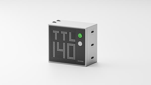 GaN SHARGE Pixel Oplader 140W 3x USB C Hurtigopladning iPhone Grå