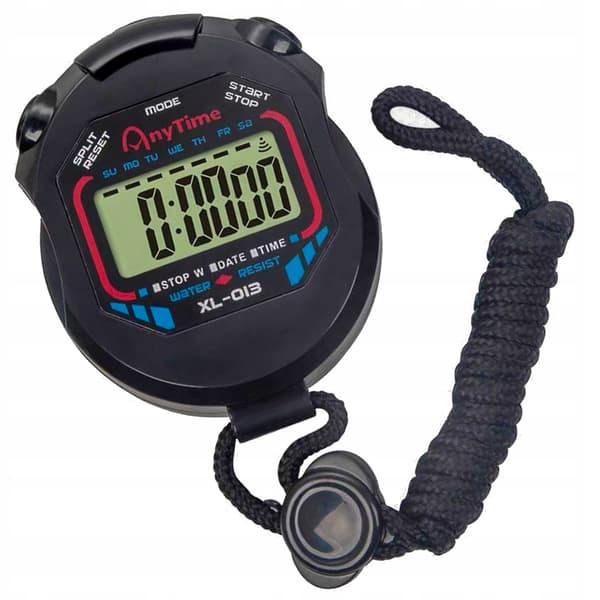 Elektronisk digitalt stopur LCD-ur dato Allvo O277
