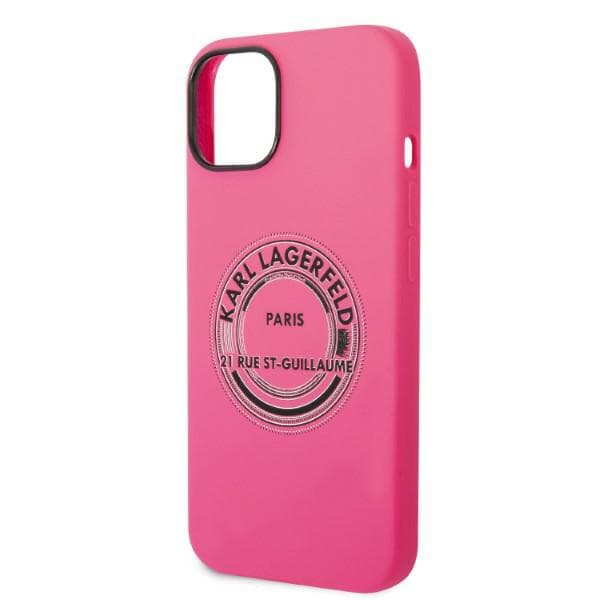 Karl Lagerfeld Silikone RSG Etui til iPhone 14 Plus / 15 Plus, Pink