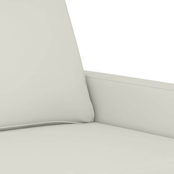 vidaXL 2-sitssoffa krämfärgad 120 cm klädd i sammet