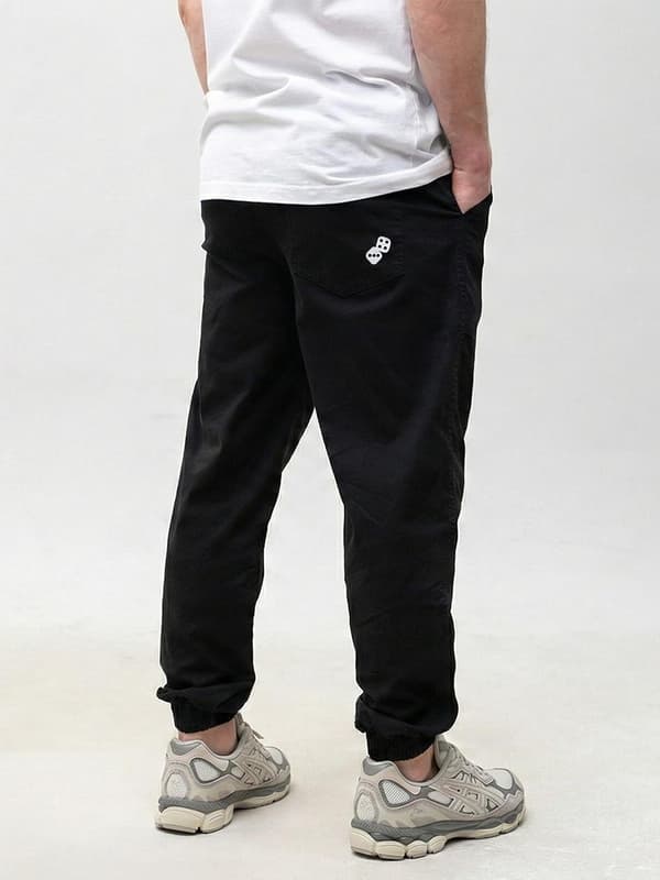 Herre sorte Lucky Dice Work joggingbukser XL