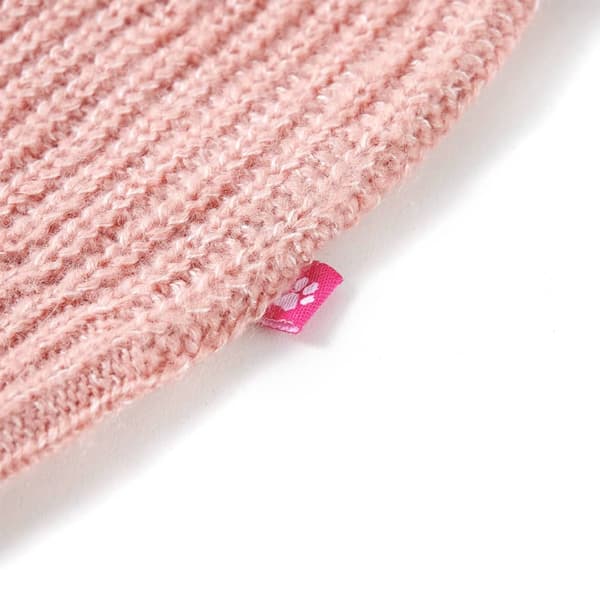 Stickad väst för barn, pastellrosa, 116