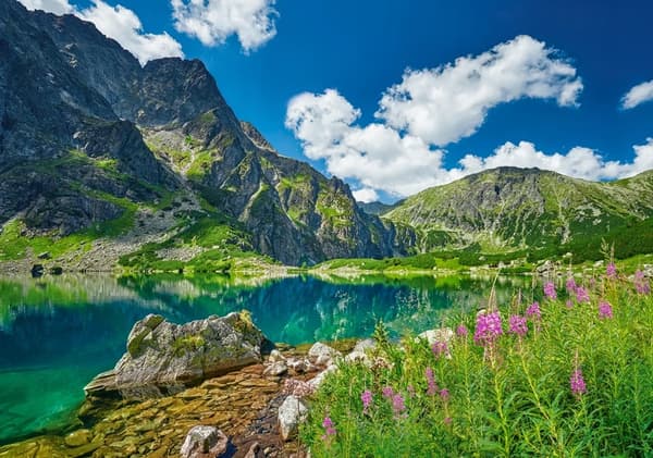 Pussel 500 Sorte Sø under Ryser, Tatra-bjergene, Polen