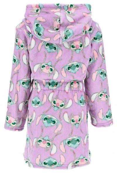 Stitch badekåbe varm blød lilla 116