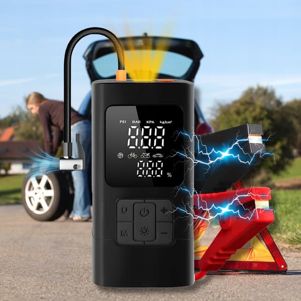 Jump Starter 4i1 BOOSTER Bilstarter Kompressor Powerbank