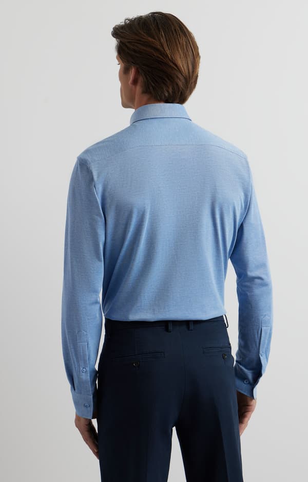 Slim fit strikskjorte M