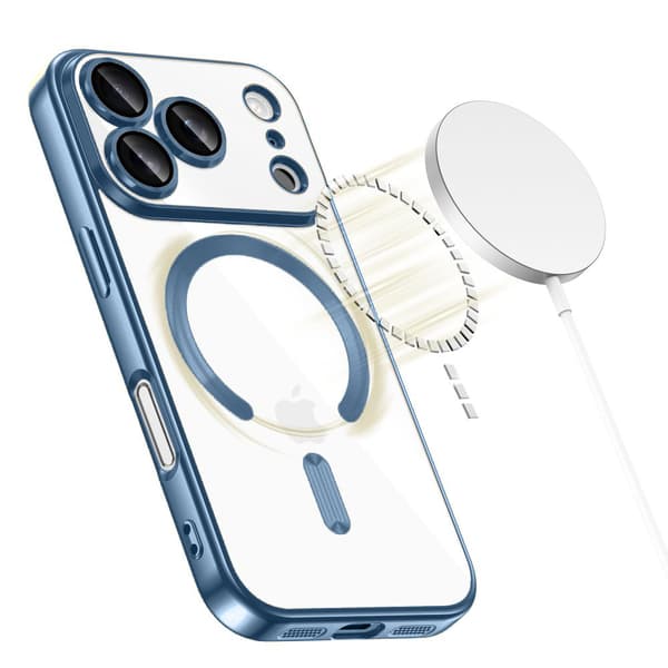 iPhone 17 Pro Electro MagSafe -kotelosetti - sininen + näytönsuoja