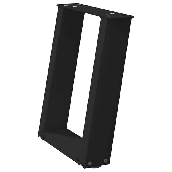 vidaXL sofabordsben, 2 stk., sort, 38x(42-43) cm, stål