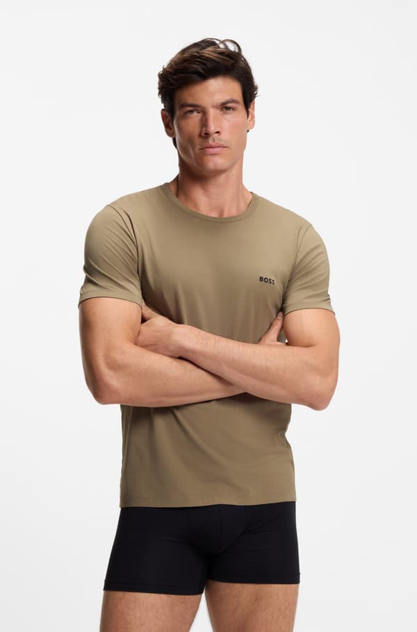 HUGO BOSS herr kortärmad t-shirt 3-pack storlek M
