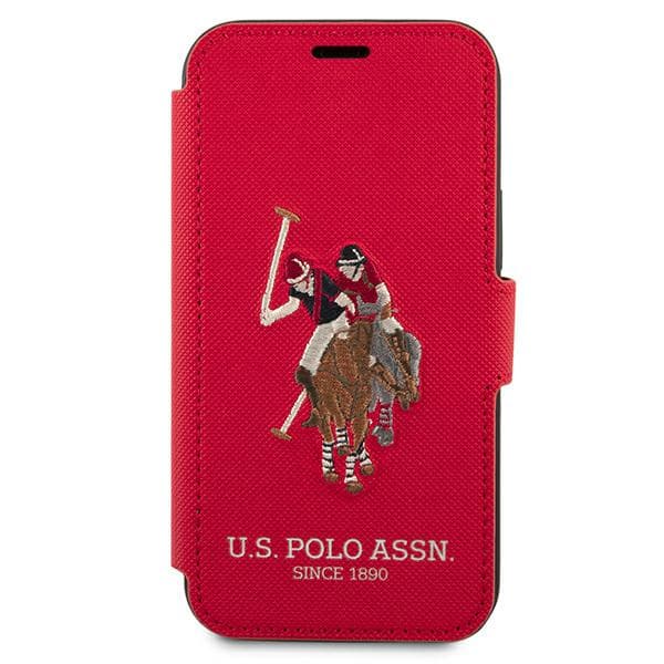 US Polo Polo Embroidery Collection-etui til iPhone 12 Pro Max, rød