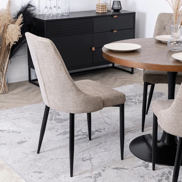 Polstret stol til stue CORK 2 Beige Moderne Loft