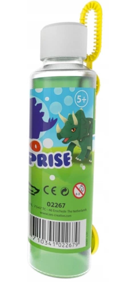 SUPER TVÅLBUBBLOR MED ÖVERRASKNING 5+ DINO-SES
