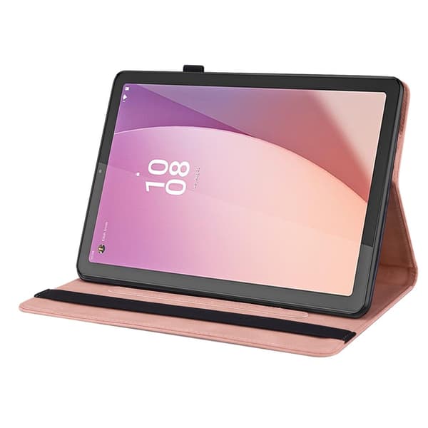 Lenovo Tab M9 Etui, Pung/Penneholder, Sommerfugle, Lyserød