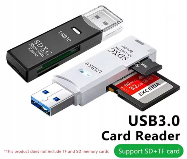 USB 3.0-kortläsare för SDXC, SDHC, MMC, RS-MMC, Micro SDXC/SD/SDHC