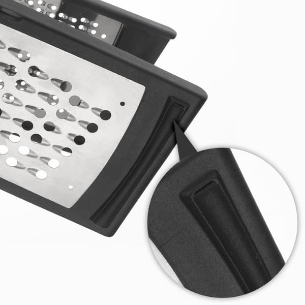 Køkkenrivejern i stål med 24 cm beholder