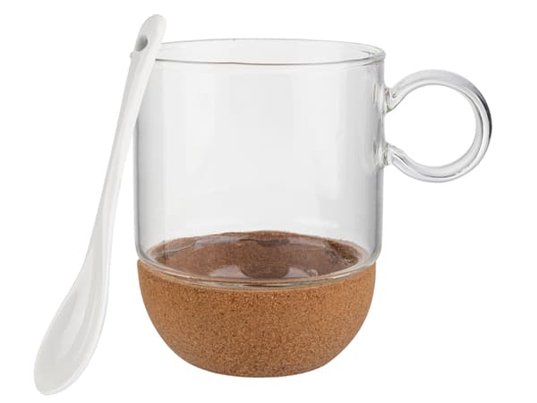 GLASKOP PÅ KORKSTATIV 240 ML W1