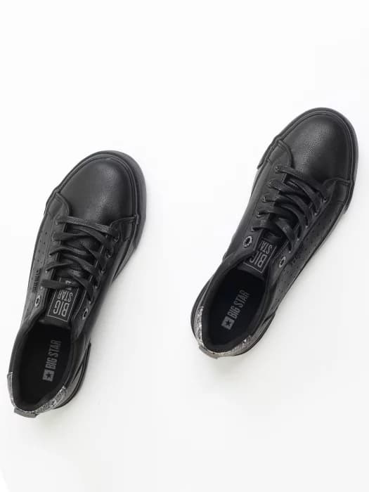 Big Star damesneakers sorte JJ274538 klassiske sneakers