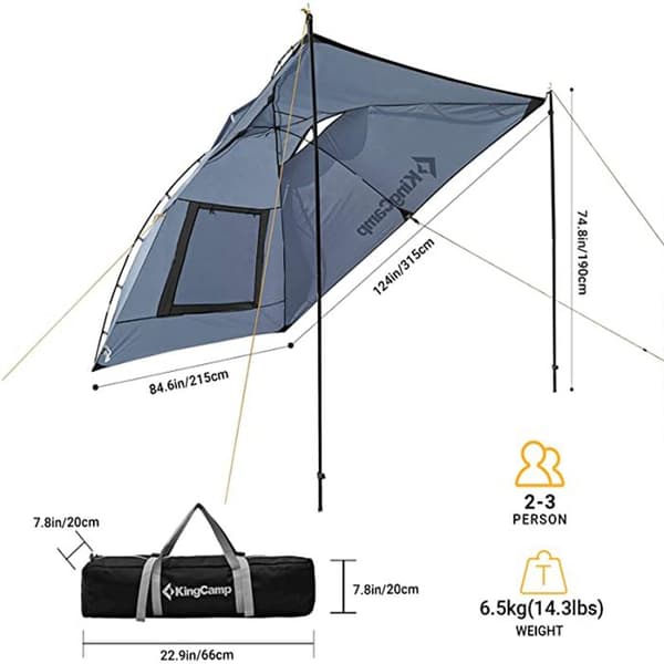 KING CAMP Compass Biltält - Grå