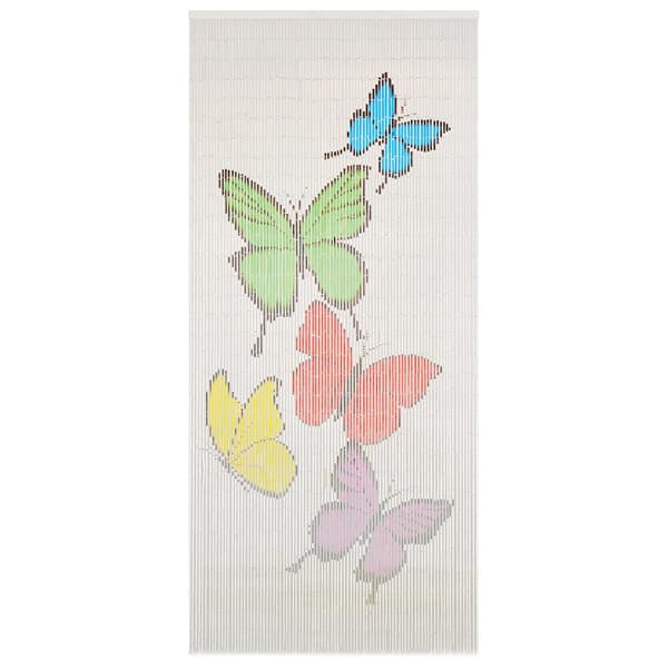 vidaXL Bambuinen oviverho 90 x 200 cm