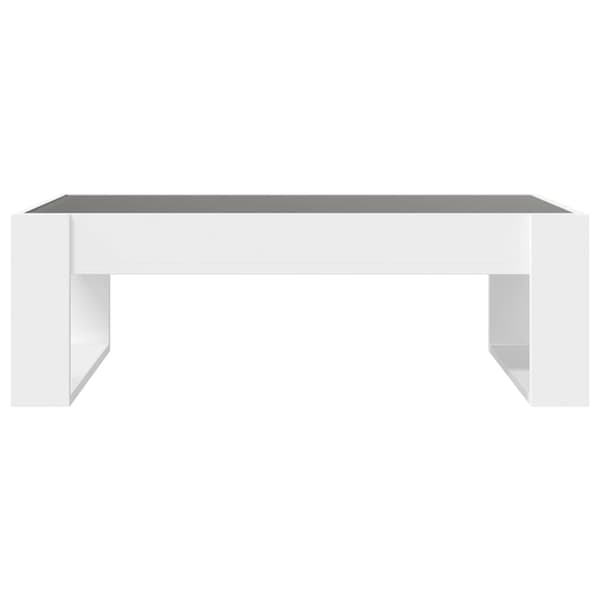 vidaXL Infinity LED soffbord vitt 90x53x30 cm
