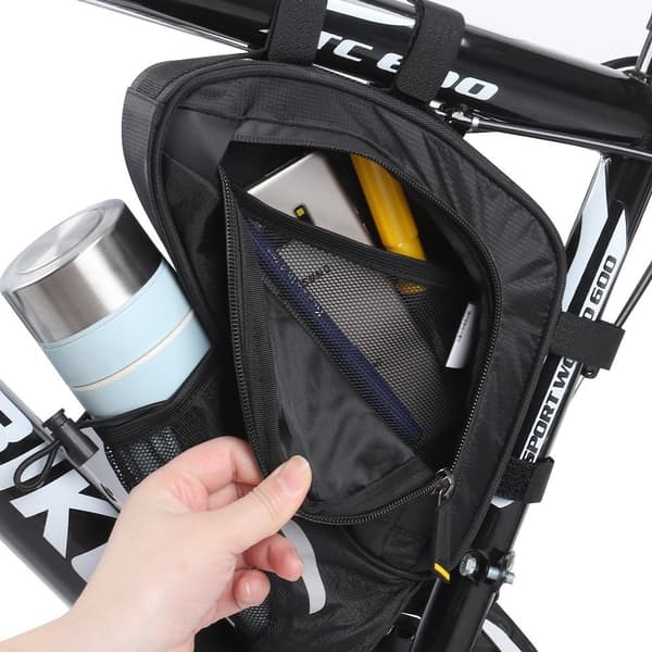 Cykeltaske under stel 1,5l sort