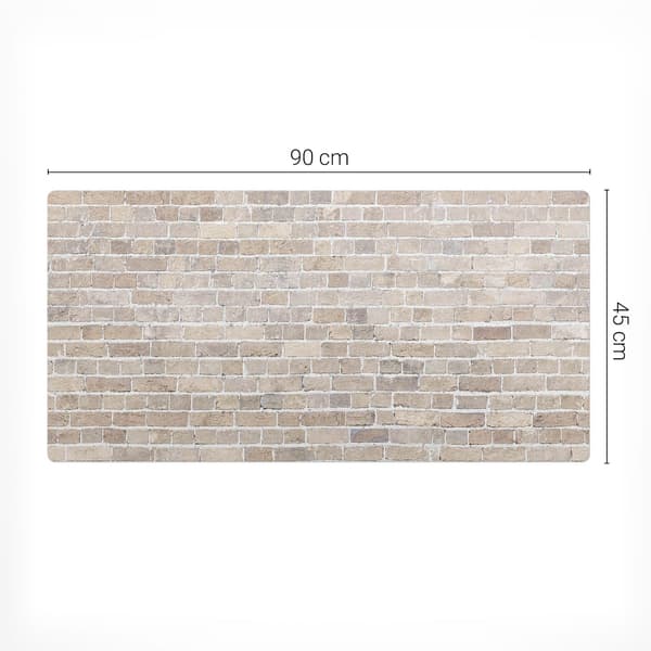 Antiglide skrivebordsplade teglsten retro 90x45 cm