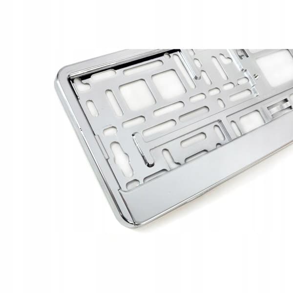 Metalliserad silver registreringsram