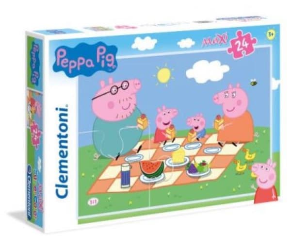 Pussel 24 Maxi Superfärg Peppa Pig